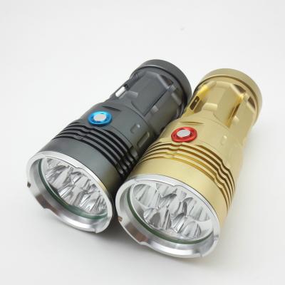 China Camping Direct Charge Most Powerful 20000 Lumens Rechargeable Flashlight High Power LED Aluminum Flashlight for sale