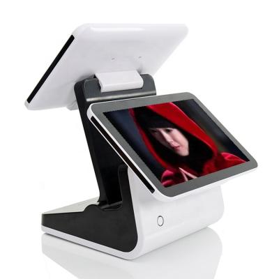 China Food Industry Gmaii 12.5 Inch 8 Core 2.0Ghz Capacitive Dual Screen Cheap Android Pos Terminal for sale