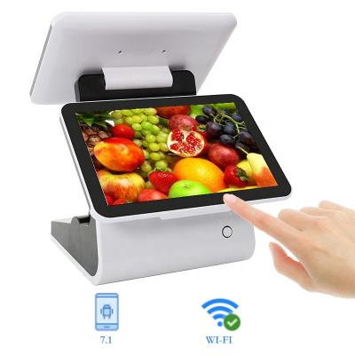 China P0S catering industry terminal manufacturer 12.5 inch dual screen POS thermal cash register payment machine for sale