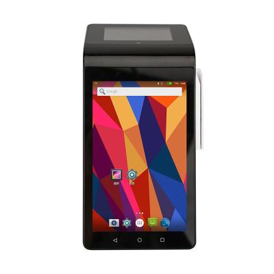 China 7 pulgadas Android 7.0 OS Máquina de sistema POS móvil portátil BT WIFI 4G NFC en venta