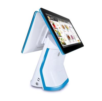 China Doppelbildschirm Desktop POS All in One Windows Tablet PC POS-Terminal mit Drucker zu verkaufen