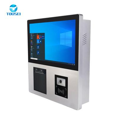 China Desktop IPS selfservice kiosk machine voor het bestellen van fastfood betalingen Te koop