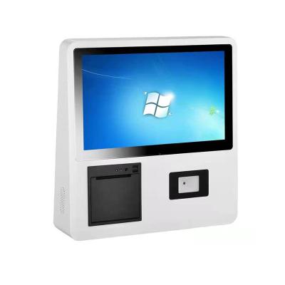 China Zelfservice contantloze betaling Kiosk machine muur gemonteerd voor restaurants Te koop