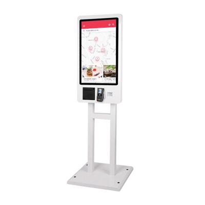 China Hotel CheckIn Self Service Ordering Kiosk System IPS Panel For Restaurant for sale