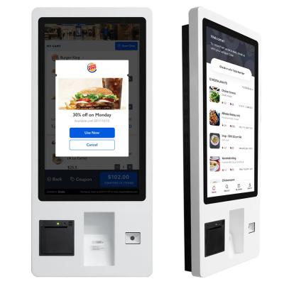 China RK3288 Restaurant Food Self Ordering Kiosk System 21 Inch-32 Inch Touch Screen for sale