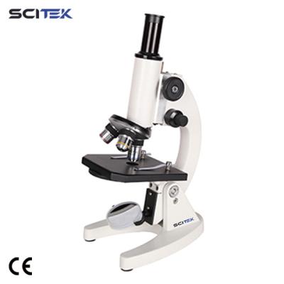 China SCITEK Teaching microscope Monocular CE certificated microscope for lab 440x250x310 for sale