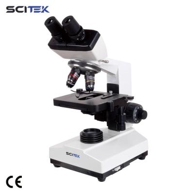 China SCITEK Fluorescence Microscope Quadruple Nosepiece CE certified microscope for lab 330x280x440 for sale