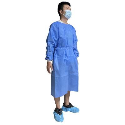 China Normal Surgical Nonwoven Gowns Isolation Gowns Disposable Isolation Gown Fast Delivery Sms Hospital Uniform / Disposable Nurse Uniform for sale