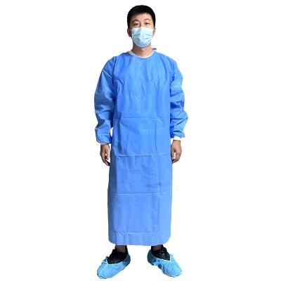 China Normal Disposable Isolation Gown PP PeNonwoven Isolation Gown Fast Delivery Hospital Uniform / Disposable Nurse Uniform for sale