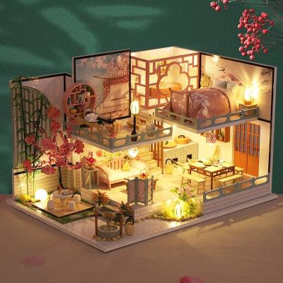 China Toys MINI Doll House Furniture Wholesale from Toy Handmade Dollhouse DIY cartoon and customized for sale