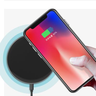 China Wireless Charger Smart Fast Charger For Mobile Phone 10W Smart Auto Charging Set Qi Wireless Fast Charging 12 Months CE OEM/ODE Black for sale