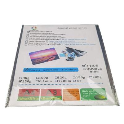 China Wholesale PP Inkjet Environmental Protection Synthesis Printing Powerful Photo Paper Cardboard Indoor Advertising Tear Not Bad for sale