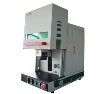 China Air Cooled 1064nm Table fiber laser marking machine with 0.2mm Character Height zu verkaufen