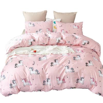 China American Style Print Bedding Unicorn Three Or Four Piece Nordic Quilt Cover for sale