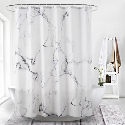 China Sustainable Wholesale Custom Printed Stylish Special Price Cobblestone Bathroom Shower Curtain for sale