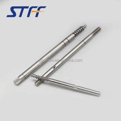 China Knurled Hotels Hexagon Keyway Threaded Spindle Motor Shaft for sale