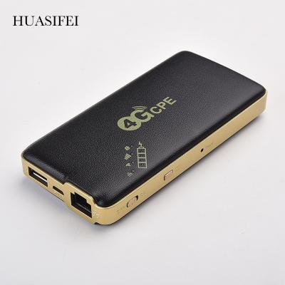 China MINI WIFI HUASIFEI 4G Mini Wifi Router Hotspot Mifis mobile with 10000mah battery 4G router with sim slot for sale