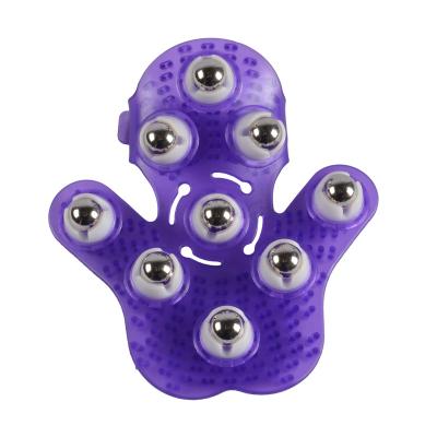 China Muscle Relex Apparatus Hand Roller Massager With Steel Ball for sale