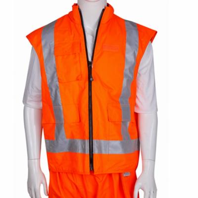 China Water Proof Safety Silver Strips Recycling Working Heavy Duty Reflective Vest High Visibility Reflective Vest for sale