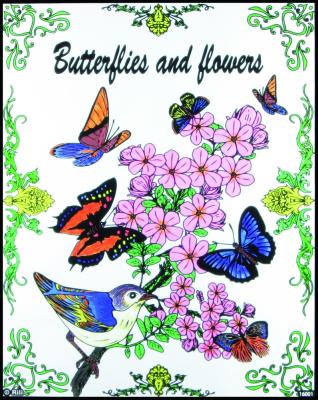 China paper & Cardboard Velvet Poster Coloring Rack Frames For Butterflies for sale