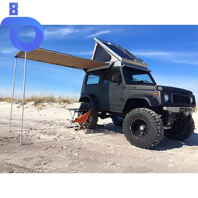 China Aluminum Tent Wing Suv Car Side Awning Picnic Bat Camping 4Mitre RW Car Side Tent Aluminum Tent Fishing for sale