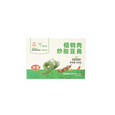 China Nutritious Artificial Frozen Vegetarian Meat Sour Soy Protein Big Taste Fast Food Stir-Fry Sour Cowpea for sale