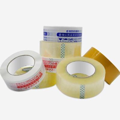 China Wholesale Width 4.5cm 2cm Thick Yellow Packing Sealing Tape Carton Sealing Tape Thick Express Transparent Sealing Tape for sale