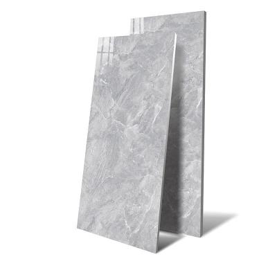 China Modern 29.5*59 Inch Shandong High Gloss Porcelain Floor Tiles Gray Stone Quartz Tiles Used For Bathroom Tile for sale