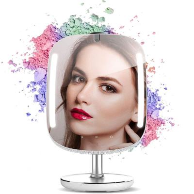 China Himirror Mini Lighted Cosmetic Makeup Mirror 64G Small Table Top Smart Mirror for sale