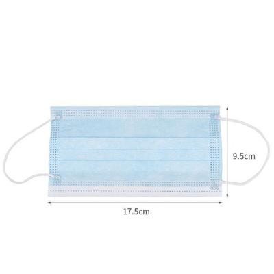 China Antibacteriële Earloop 175x95mm Masker van het 3 Vouw Chirurgisch Gezicht Te koop