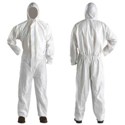 Китай Coveralls длинного OEM рукава Microporous устранимые с капюшоном продается