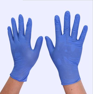 China 9 Mil Disposable Nitrile Gloves Te koop