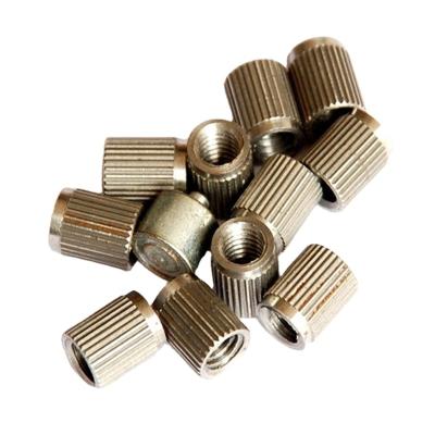 China High Quality Turning Industrial Equipment CNC Metal Aluminum Steel Knurled Insert Brass Nut for sale