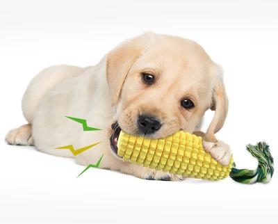 China Cheap Viable Dog Chew Shape Toy Corn Vocal Stick Dog Nibble Bite Toy Molar Pet Toy Pet Toy for sale