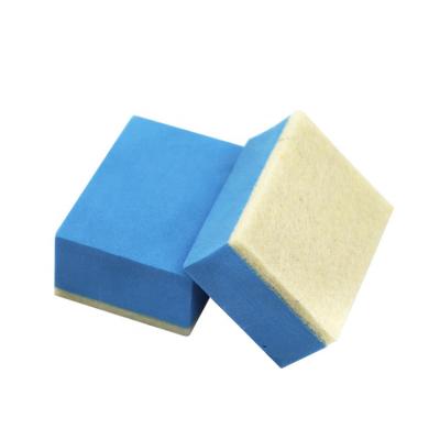 China Car Detailing Car Detailing Oil Sponge Block Car Detailing Oil Sponge Block Car Glass Film Hand Grinding Grind Polish Decontamination Removal Polishing Wool Block for sale