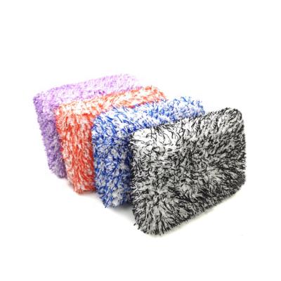 China Soft+Eco-friendly+hotsale car wash sponge block with the use of chemicals donot dry decontamination grinding wool felt clean sponge block for sale