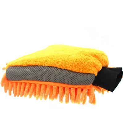 China No Scratch Kingdetail Car Wash Glove Microfiber Chenille Lint Free Waterproof Glove. for sale