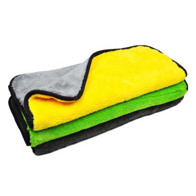 China Hot-selling super absorbent and soft 40*40 cm 1000 GSM Plush Microfiber Towels Car Wash Polishing Detailing Towels for sale