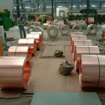 Cina 0.55mm Spessore della batteria Striscia di rame Nastro di bobina di lamiera di rame in vendita