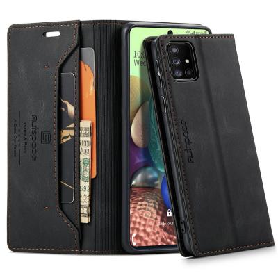 China New Arrivals A71 Shockproof Phone Case Magnetic Wallet Book Design For Samsung Galaxy A71 Case Kickstand Vegan Mobile Phone Case A71 Cover for sale