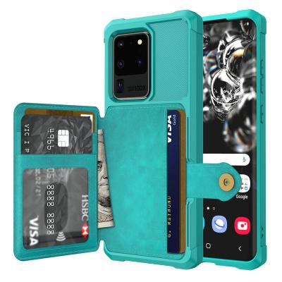 China Alibaba Gold Supplier Ultra Thin For Samsung S20 Case Cell Phone Accessories Credit Card Leather Holder For Samsung Note 20 Cover Ultra PU for sale