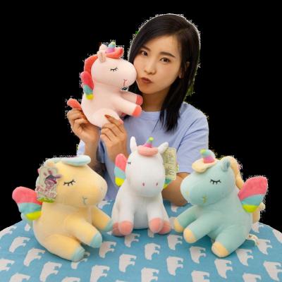 China Wholesale New Design 4 Color Baby Kids Eco-friendly Unicorn Plush Pillow Stuffed Animal Toys for sale