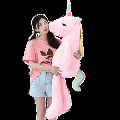 China Children Accompany New Soft Children's Toys Cute Rainbow Stuffed Unicorn Doll Plush Toys Sit for sale