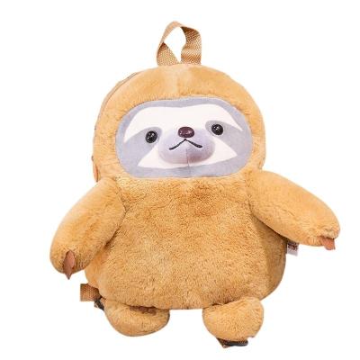 China Custom Plush Toy Sloth Backpack Fashion Field Trip Bag For Kids Birthday Gifts for sale