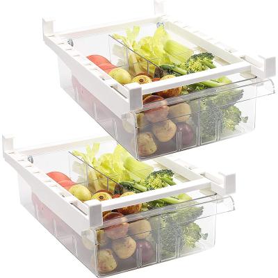 China Transparent Freshness Preservation 1/4/8 Compartment Refrigerator Storage Bin Reference Organizer Fridge Food Container for sale