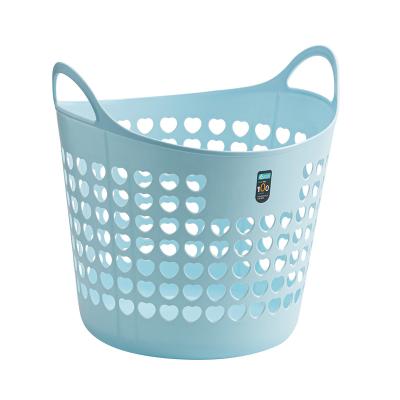 China Amazon Modern Hot Sale Basket Laundry Storage Baskets Plastic Clothes Organizer Trash Cans With Handles for sale