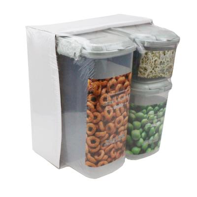 China Leak Proof New House Crisper Plastic Food Storage Container Jar Design Keep Fresh Disposable Bins Kitchen Box Storage Boxes And Shrink Film for sale