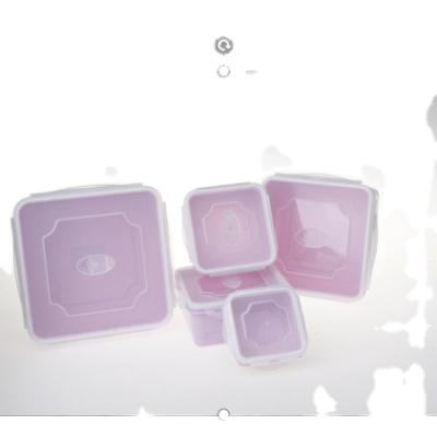 China Wholesale Cheap Airtight Plastic Nest Viable Lock Food Storage Boxes With Lids Food Container Set for sale