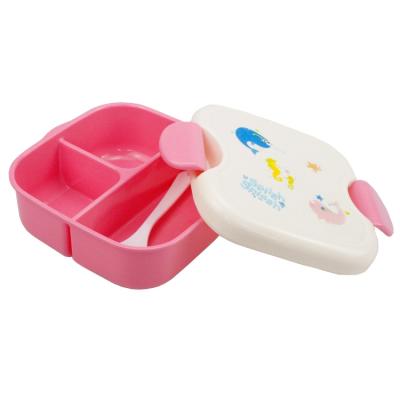 China High Quality Microwavable Plastic Kids Food Storage Container Tiffin Bento Lunch Box For Sale for sale