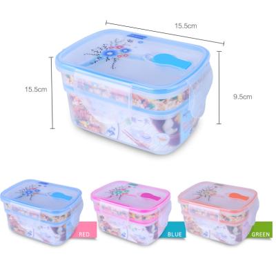 China Best Household Kitchen Refrigerator Fruit Food Drawer Food Storage Box and Bins Viable Selling Plastic Lunch Box for sale